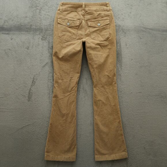 American Eagle Outfitters Denim - American Eagle Jeans Women's Size 2R Tan High-Rise Corduroy Kick Boot 31" Inseam